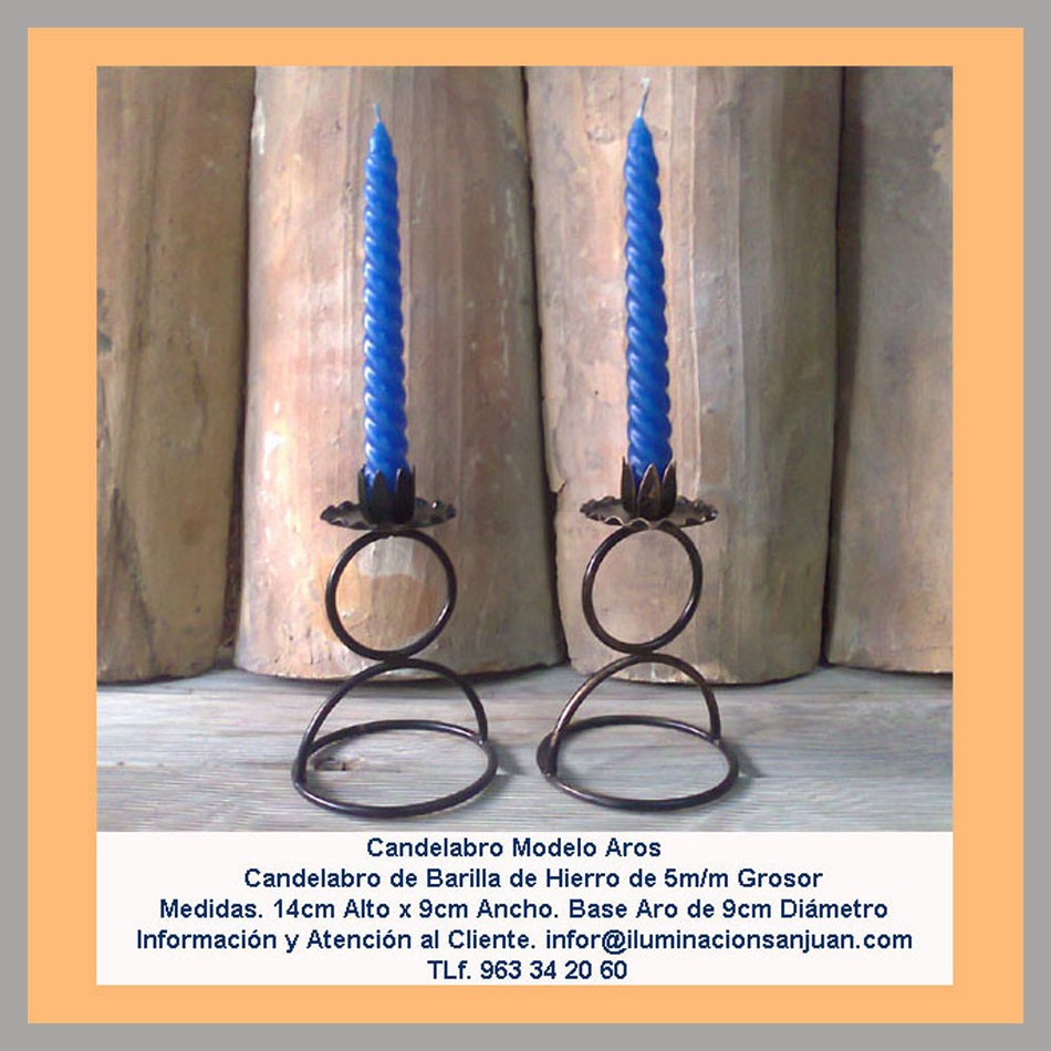 Candelabros de forja - Forja Sanjuan